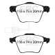 Freni EBC Kit anteriore EBC PD02KF553 - Dischi Premium OE + pastiglie freno Redstuff Ceramic | race-shop.it