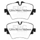Freni EBC Kit anteriore EBC PD02KF613 - Dischi Premium OE + pastiglie freno Redstuff Ceramic | race-shop.it