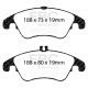 Freni EBC Kit anteriore EBC PD02KF665 - Dischi Premium OE + pastiglie freno Redstuff Ceramic | race-shop.it