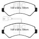 Freni EBC Kit anteriore EBC PD03KF1413 - Dischi Premium OE + pastiglie freno Yellowstuff | race-shop.it