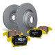 Freni EBC Kit anteriore EBC PD03KF1414 - Dischi Premium OE + pastiglie freno Yellowstuff | race-shop.it
