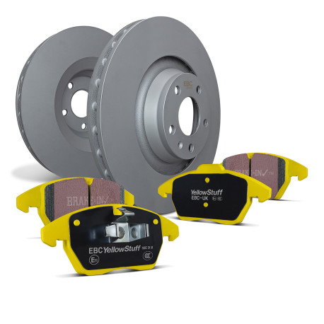 Freni EBC Kit anteriore EBC PD03KF1457 - Dischi Premium OE + pastiglie freno Yellowstuff | race-shop.it