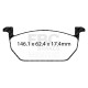 Freni EBC Kit anteriore EBC PD03KF1500 - Dischi Premium OE + pastiglie freno Yellowstuff | race-shop.it