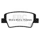 Freni EBC Kit posteriore EBC PD03KR1085 - Dischi Premium OE + pastiglie freno Yellowstuff | race-shop.it
