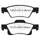 Freni EBC Kit posteriore EBC PD03KR990 - Dischi Premium OE + pastiglie freno Yellowstuff | race-shop.it
