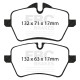 Freni EBC Kit anteriore EBC PD04KF693 - Dischi Premium OE + pastiglie freno Bluestuff | race-shop.it