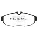 Freni EBC Kit posteriore EBC PD04KR315 - Dischi Premium OE + pastiglie freno Bluestuff | race-shop.it
