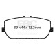 Freni EBC Kit posteriore EBC PD04KR345 - Dischi Premium OE + pastiglie freno Bluestuff | race-shop.it