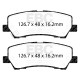 Freni EBC Kit posteriore EBC PD04KR665 - Dischi Premium OE + pastiglie freno Bluestuff | race-shop.it