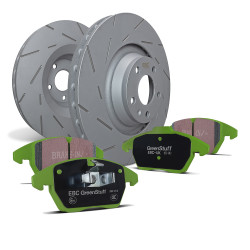 Kit anteriore EBC PD06KF715 - Dischi Ultimax Scanalati + pastiglie freno Greenstuff