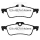 Freni EBC Kit posteriore EBC PD06KR409 - Dischi Ultimax Scanalati + pastiglie freno Greenstuff | race-shop.it