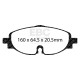 Freni EBC Kit anteriore EBC PD08KF663 - Dischi Ultimax Scanalati + pastiglie freno Yellowstuff | race-shop.it