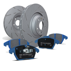 Kit anteriore EBC PD09KF1204 - Dischi Ultimax Scanalati + pastiglie freno Bluestuff