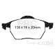 Freni EBC Kit anteriore EBC PD09KF349 - Dischi Ultimax Scanalati + pastiglie freno Bluestuff | race-shop.it