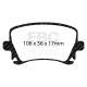 Freni EBC Kit posteriore EBC PD09KR231 - Dischi Ultimax Scanalati + pastiglie freno Bluestuff | race-shop.it