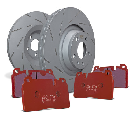 Freni EBC Kit posteriore EBC PD10KR220 - Dischi Ultimax Scanalati + pastiglie freno Orangestuff | race-shop.it