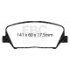 Freni EBC Kit anteriore EBC PD11KF1308 - Dischi Turbo Scanalati + pastiglie freno Greenstuff | race-shop.it