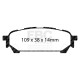 Freni EBC Kit posteriore EBC PD11KR301 - Dischi Turbo Scanalati + pastiglie freno Greenstuff | race-shop.it