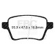 Freni EBC Kit posteriore EBC PD11KR645 - Dischi Turbo Scanalati + pastiglie freno Greenstuff | race-shop.it