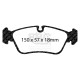 Freni EBC Kit anteriore EBC PD12KF330 - Dischi Turbo Scanalati + pastiglie freno Redstuff Ceramic | race-shop.it