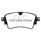 Freni EBC Kit posteriore EBC PD12KR270 - Dischi Turbo Scanalati + pastiglie freno Redstuff Ceramic | race-shop.it