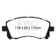 Freni EBC Kit anteriore EBC PD14KF157 - Dischi Turbo Scanalati + pastiglie freno Bluestuff | race-shop.it