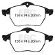 Freni EBC Kit anteriore EBC PD14KF228 - Dischi Turbo Scanalati + pastiglie freno Bluestuff | race-shop.it