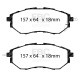 Freni EBC Kit anteriore EBC PD14KF568 - Dischi Turbo Scanalati + pastiglie freno Bluestuff | race-shop.it