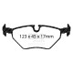 Freni EBC Kit posteriore EBC PD14KR145 - Dischi Turbo Scanalati + pastiglie freno Bluestuff | race-shop.it