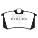 Freni EBC Kit posteriore EBC PD14KR490 - Dischi Turbo Scanalati + pastiglie freno Bluestuff | race-shop.it