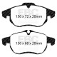 Freni EBC Kit anteriore EBC PD15KF417 - Dischi Turbo Scanalati + pastiglie freno Orangestuff | race-shop.it