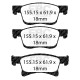 Freni EBC Kit anteriore EBC PD16KF126 - Dischi BSD Scanalati + pastiglie freno Greenstuff | race-shop.it