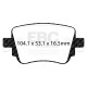 Freni EBC Kit posteriore EBC PD18KR085 - Dischi BSD Scanalati + pastiglie freno Yellowstuff | race-shop.it