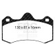 Freni EBC Kit anteriore EBC PD19KF826 - Dischi BSD Scanalati + pastiglie freno Bluestuff | race-shop.it
