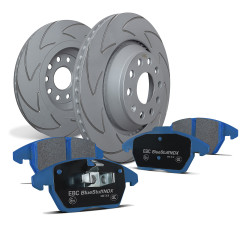 Kit posteriore EBC PD19KR229 - Dischi BSD Scanalati + pastiglie freno Bluestuff