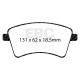 Freni EBC Kit anteriore + posteriore EBC PD40K2317 - Dischi Premium OE + pastiglie freno Ultimax OE | race-shop.it