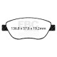 Freni EBC Kit anteriore + posteriore EBC PD40K2396 - Dischi Premium OE + pastiglie freno Ultimax OE | race-shop.it