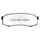 Freni EBC Kit posteriore EBC PDKR1011 - Dischi Premium OE + pastiglie freno Ultimax OE | race-shop.it