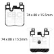 Freni EBC Kit posteriore EBC PDKR1029 - Dischi Premium OE + pastiglie freno Ultimax OE | race-shop.it