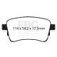 Freni EBC Kit posteriore EBC PDKR1103 - Dischi Premium OE + pastiglie freno Ultimax OE | race-shop.it