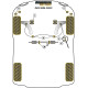 Silentblock in poliuretano Powerflex Boccola occhiello anteriore Seat Inca (1996 - 2003) Black Series | race-shop.it
