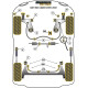 Silentblock in poliuretano Powerflex Boccola scatola dello sterzo (idraulica) Volkswagen Golf MK4 Cabrio (1997-2004) Black Series | race-shop.it