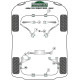 Silentblock in poliuretano Powerflex Boccola roll bar posteriore 14mm BMW E24 (1982 - 1989) Heritage | race-shop.it