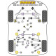 Silentblock in poliuretano Powerflex Boccola posteriore telaio posteriore BMW E81, E82, E87 & E88 (2004 - 2013) Road Series | race-shop.it