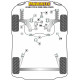 Silentblock in poliuretano Powerflex Boccola top mount ammortizzatore anteriore -10mm Audi A3 MK1 8L 2WD (1996-2003) Heritage | race-shop.it