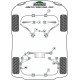 Silentblock in poliuretano Powerflex Boccola anteriore differenziale posteriore BMW E32 (1988-1994) Heritage | race-shop.it