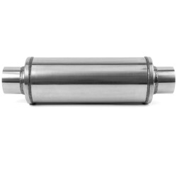 Silenziatore centrale RACES 49, ingresso/uscita 2,5" (63mm) SS304