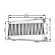 Intercooler prese lato singolo Intercooler universale 460 x 150 x 70mm asymmetric | race-shop.it