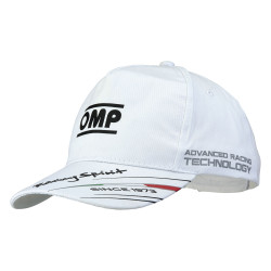 Cappellino racing spirit OMP per bambini bianco
