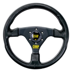 Volante sportivo a 3 razze OMP RACING GP, 330mm, poliuretano, piatto, nero